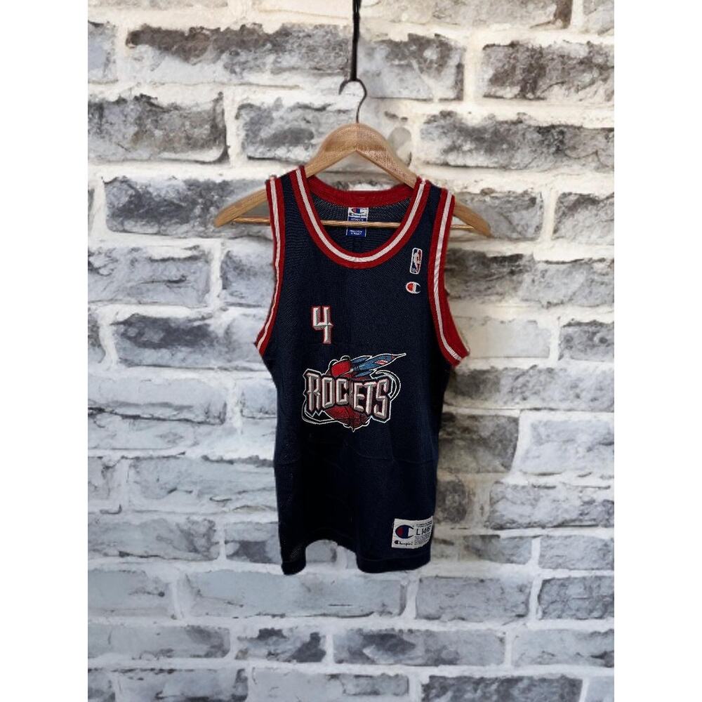 Vintage Hakeem Olajuwon Jersey BOYS SZ L Champion Houston Rockets NBA 90's
